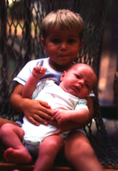 Cameron and Tyler: Cameron and his baby brother Tyler